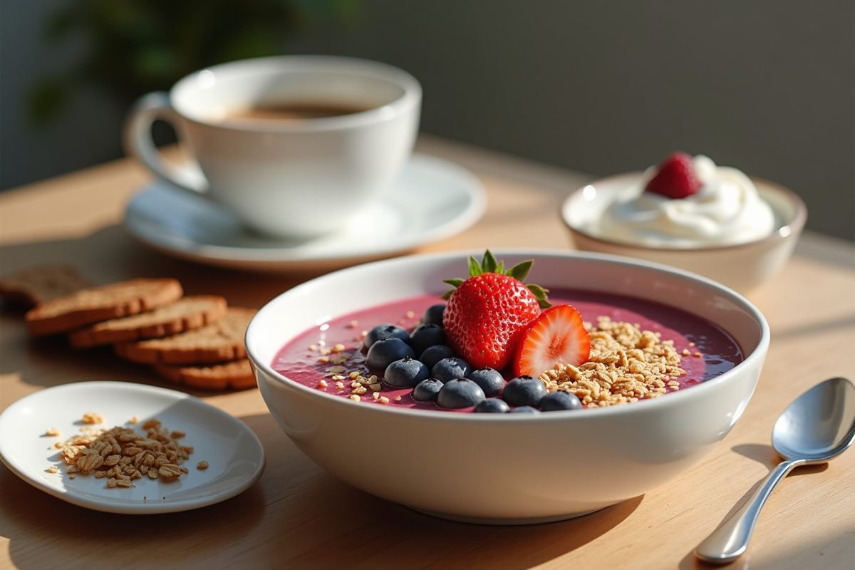 petit déjeuner  fruits